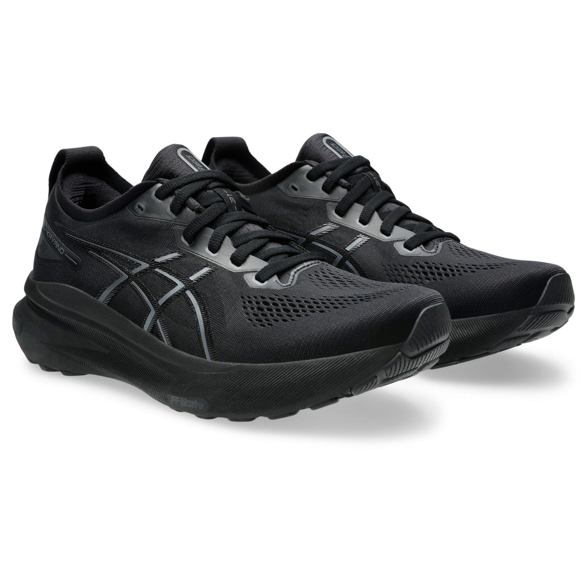 ASICS GEL-Kayano 31 Noir / Black-Black — vue avant extérieure (1011B867-001)