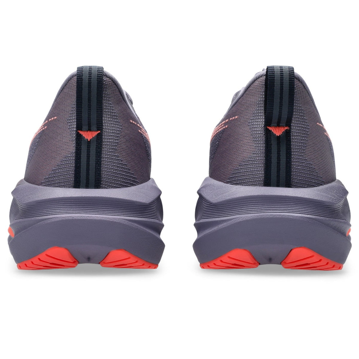 ASICS Novablast 5 Femme Violet-Corail / Greyish Purple-Coral Reef — vue arrière (1012B765-500)