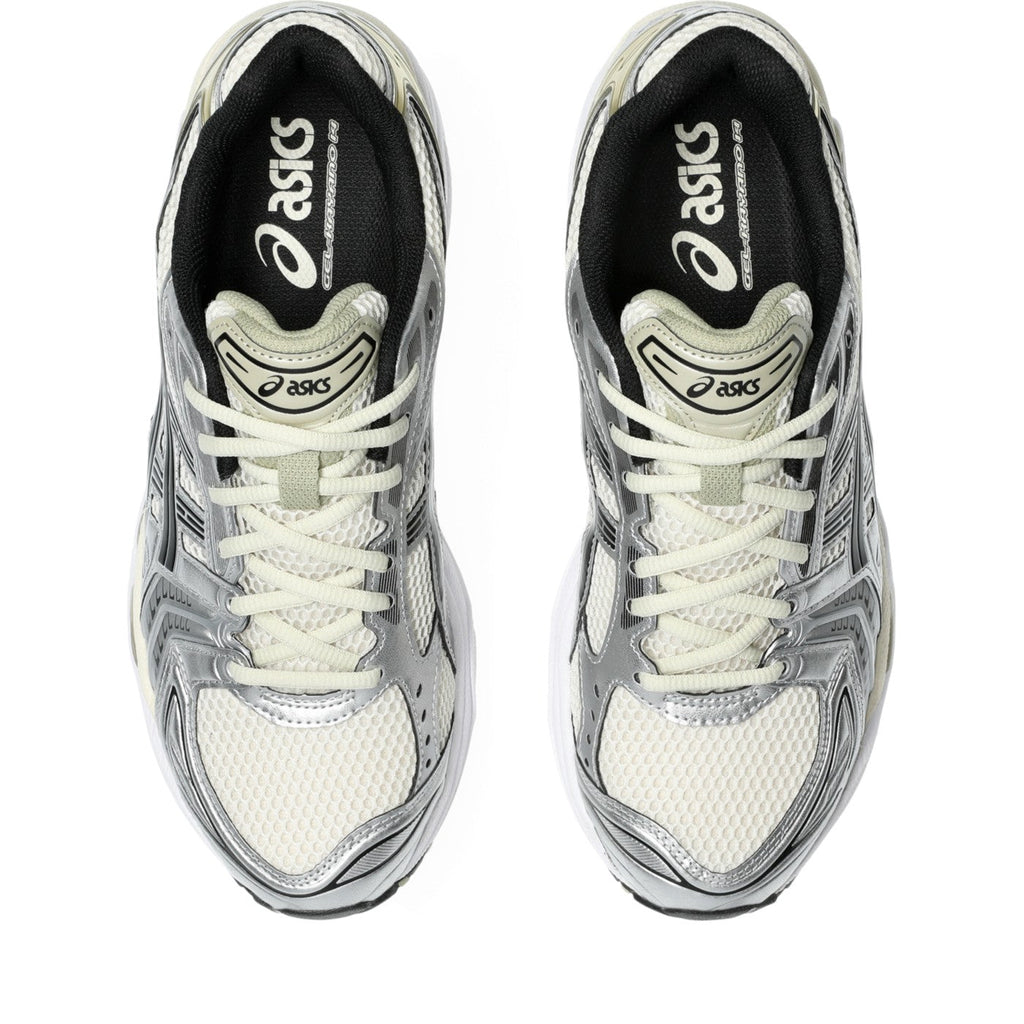 ASICS GEL-Kayano 14 Beige / Argent – vue du dessus